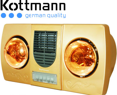 Đèn sưởi nhà tắm, Kottmann thỏi gió nóng vàng rất tốt cho sức khỏe, bảo vệ đôi mắt của bạn