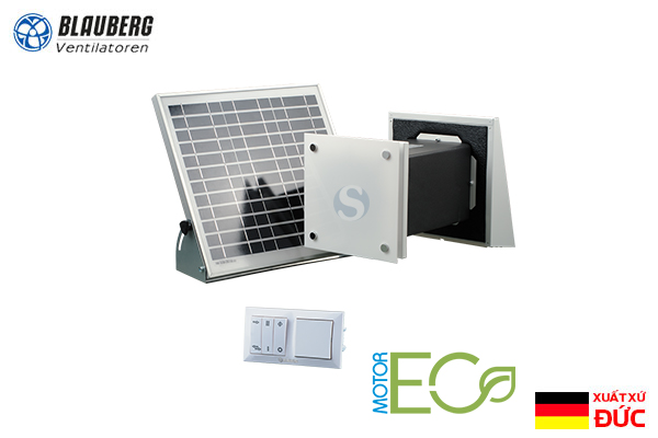 Quạt cấp khí tươi hồi nhiệt Blauberg Vento Solar V60 Pro